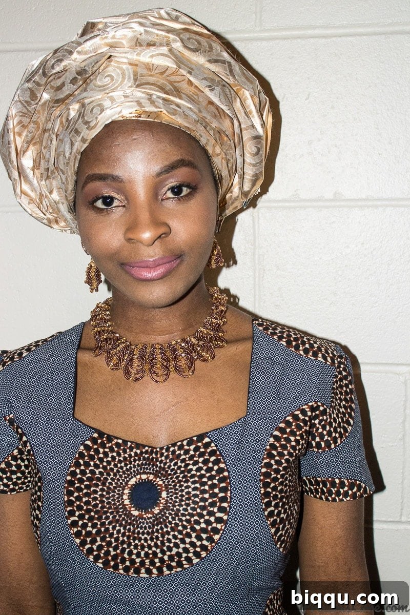 Traditional Cameroonian Bride in Vibrant Attire