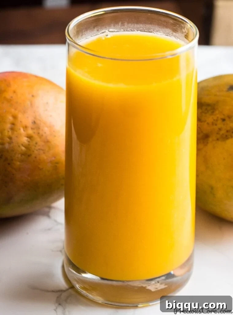 Homemade Mango Juice Recipe