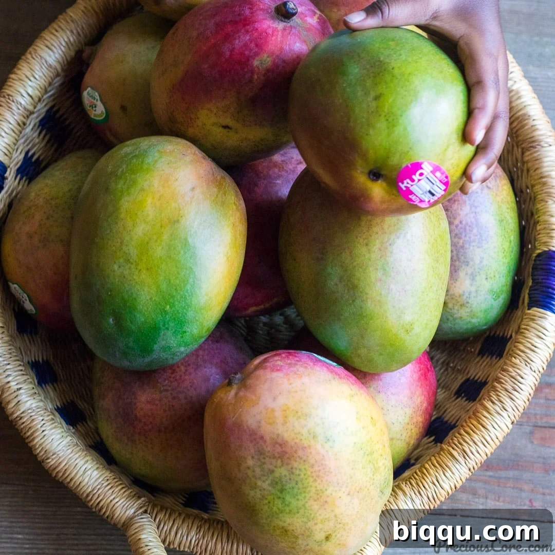Picture of fresh mangoes