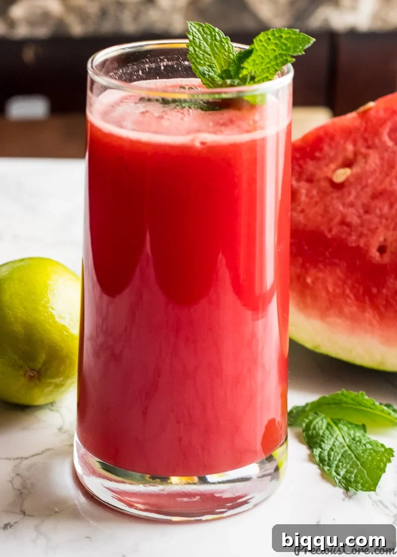 Refreshing Watermelon Mint Juice Recipe for Summer
