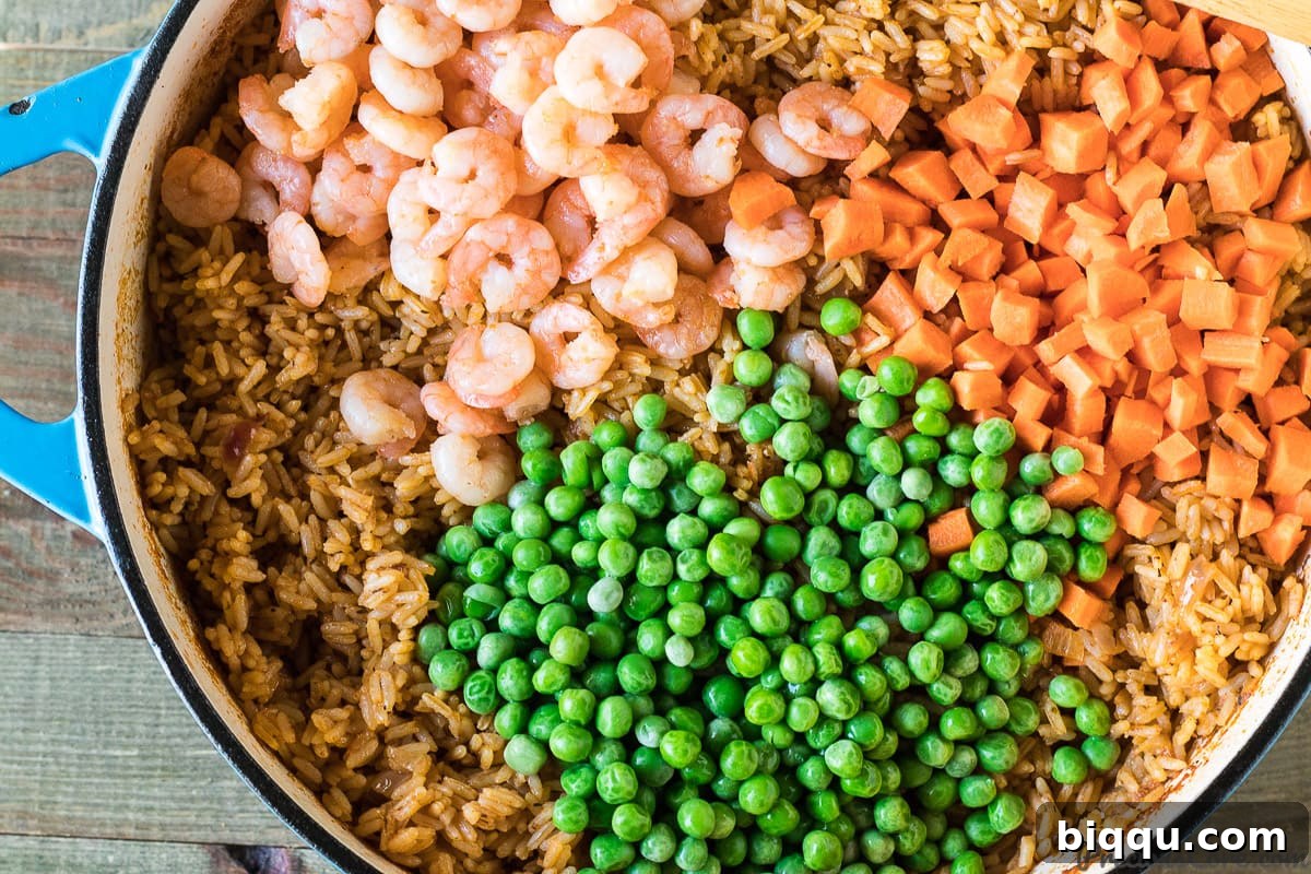 Flavorful West African Jollof Rice with Shrimp
