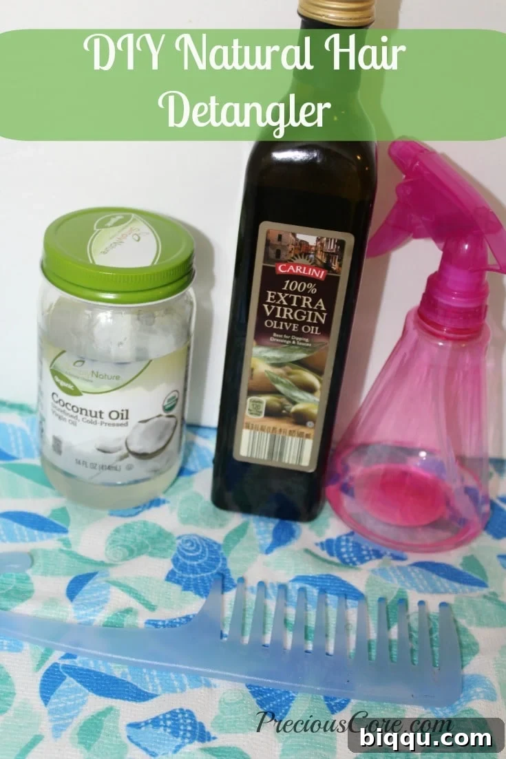 diy natural hair detangler
