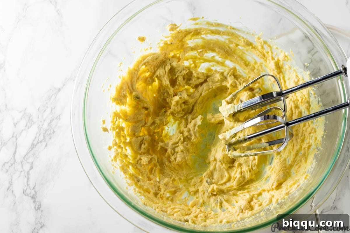 Fluffy deviled eggs filling for the best deviled eggs