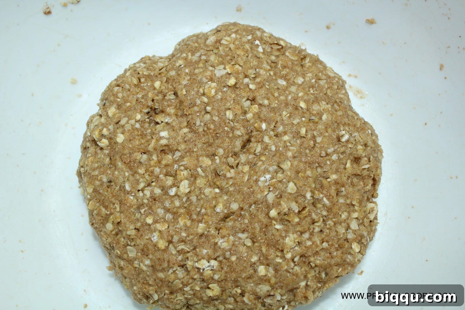 Baked healthy fruit pizza crust, golden brown and cooled.