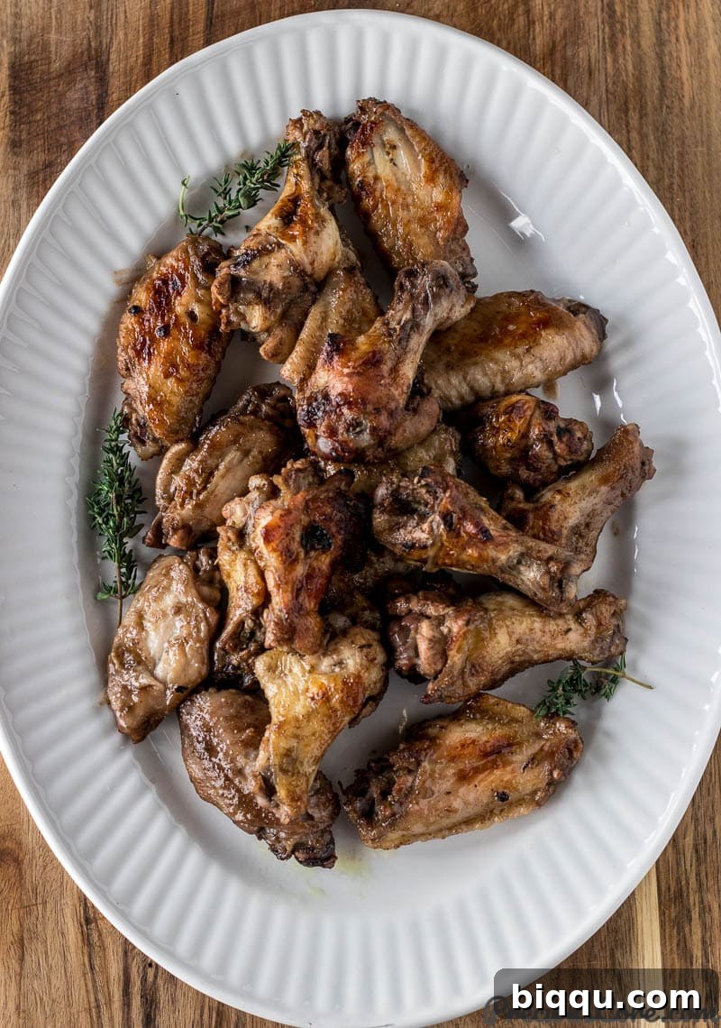 Chicken Wings on a serving tray