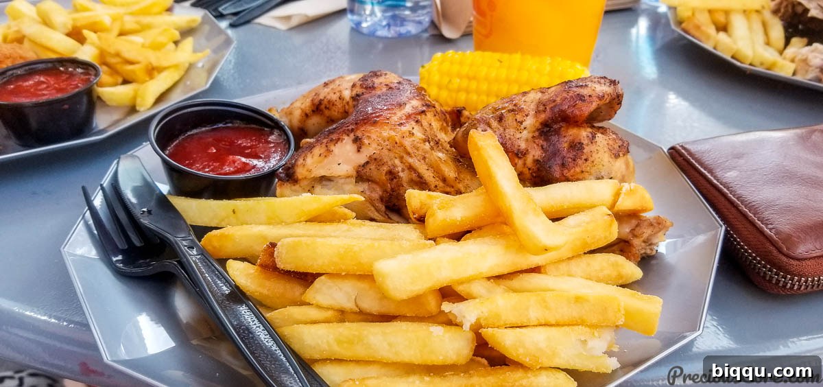 Beyond the Screen: Our Universal Studios Hollywood Adventure 5 Plate of chicken and fries