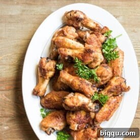 super crispy epic oven grilled chicken wings